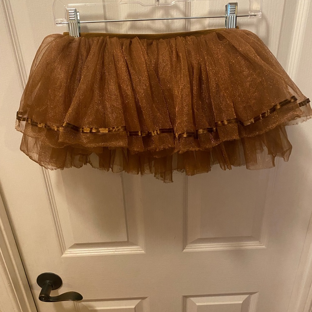 Elegant Brown Tulle Skirt